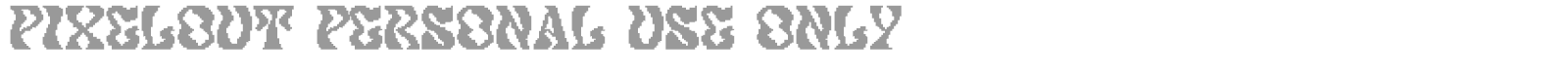 Pixelout font preview